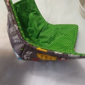 𝅺car and trucks. Bowl cozy. Homemade brand new